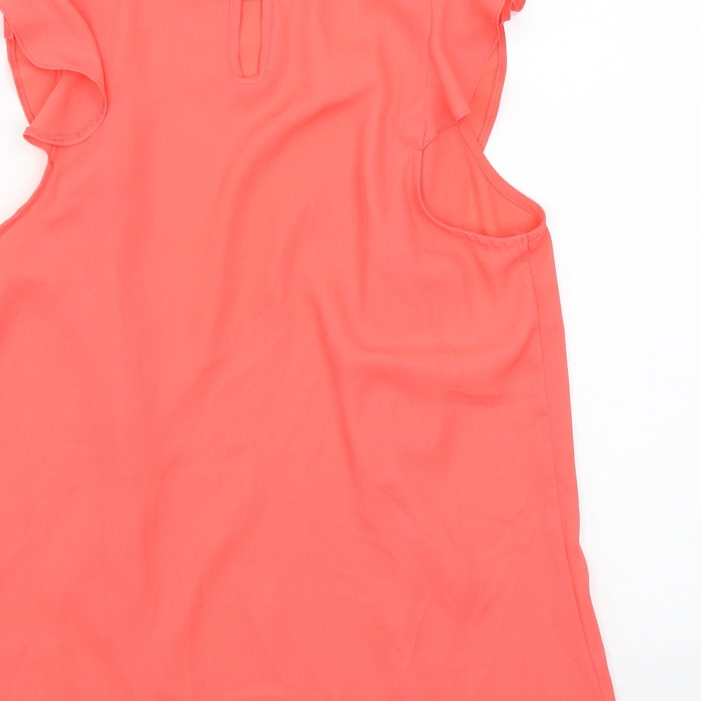 Papaya Womens Orange   Basic Blouse Size 16