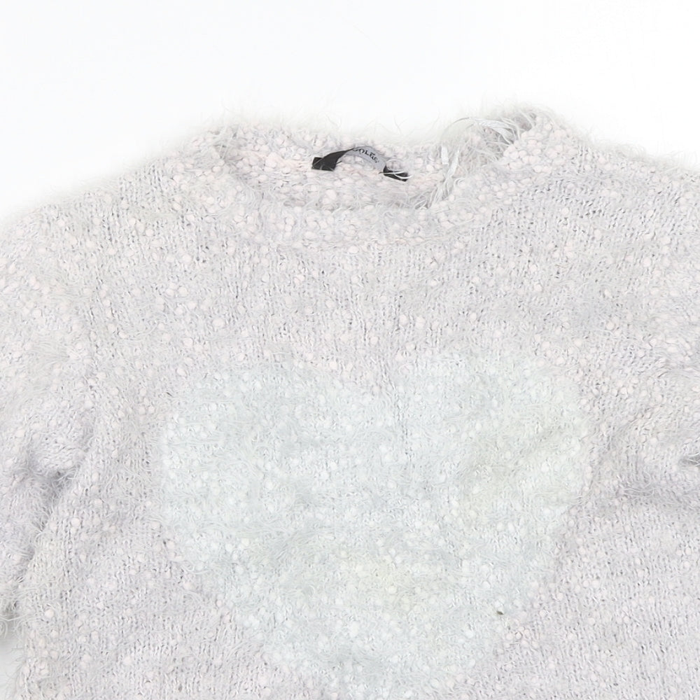 George Girls Grey   Pullover Jumper Size 9-10 Years