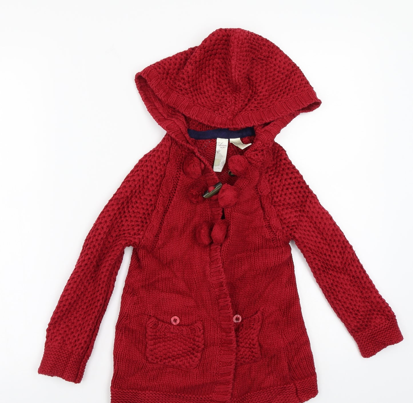 Strawberry Faire Girls Red   Cardigan Hoodie Size 3-4 Years