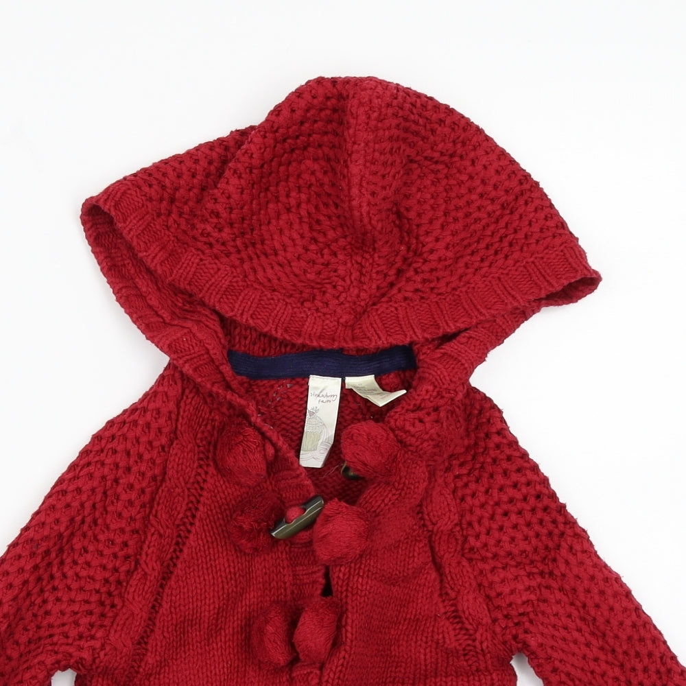 Strawberry Faire Girls Red   Cardigan Hoodie Size 3-4 Years
