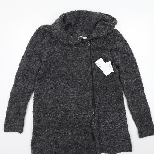 Just fab Womens Grey   Jacket Coat Size S