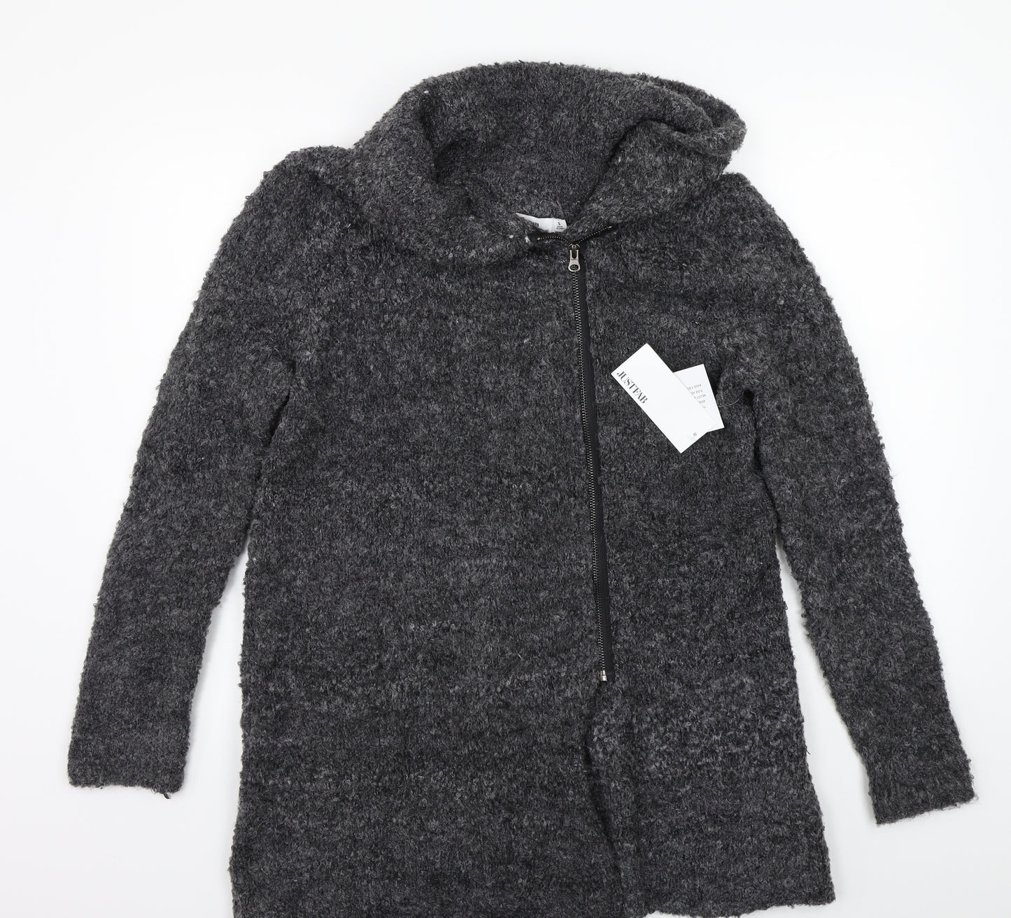 Just fab Womens Grey   Jacket Coat Size S