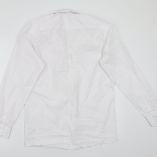 George Girls White  Rayon Basic Button-Up Size 15 Years