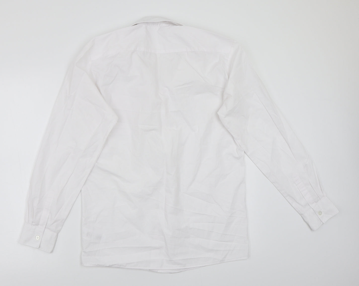George Girls White  Rayon Basic Button-Up Size 15 Years