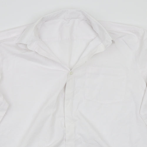 George Girls White  Rayon Basic Button-Up Size 15 Years