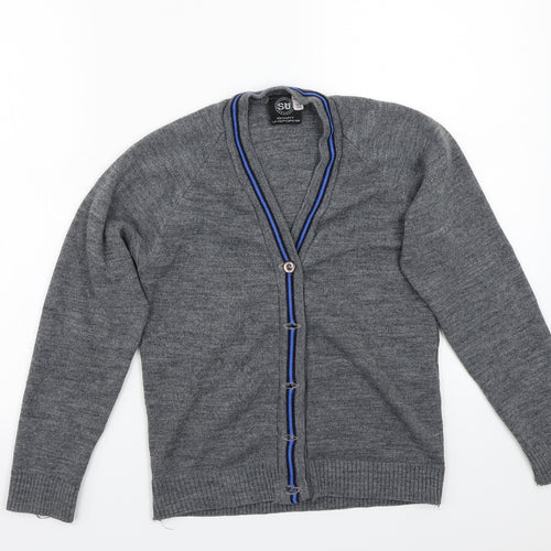 Smart uniforms Womens Grey   Cardigan Jumper Size XS