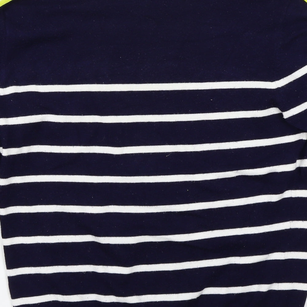 Wallis Womens Blue Striped  Pullover Jumper Size 12