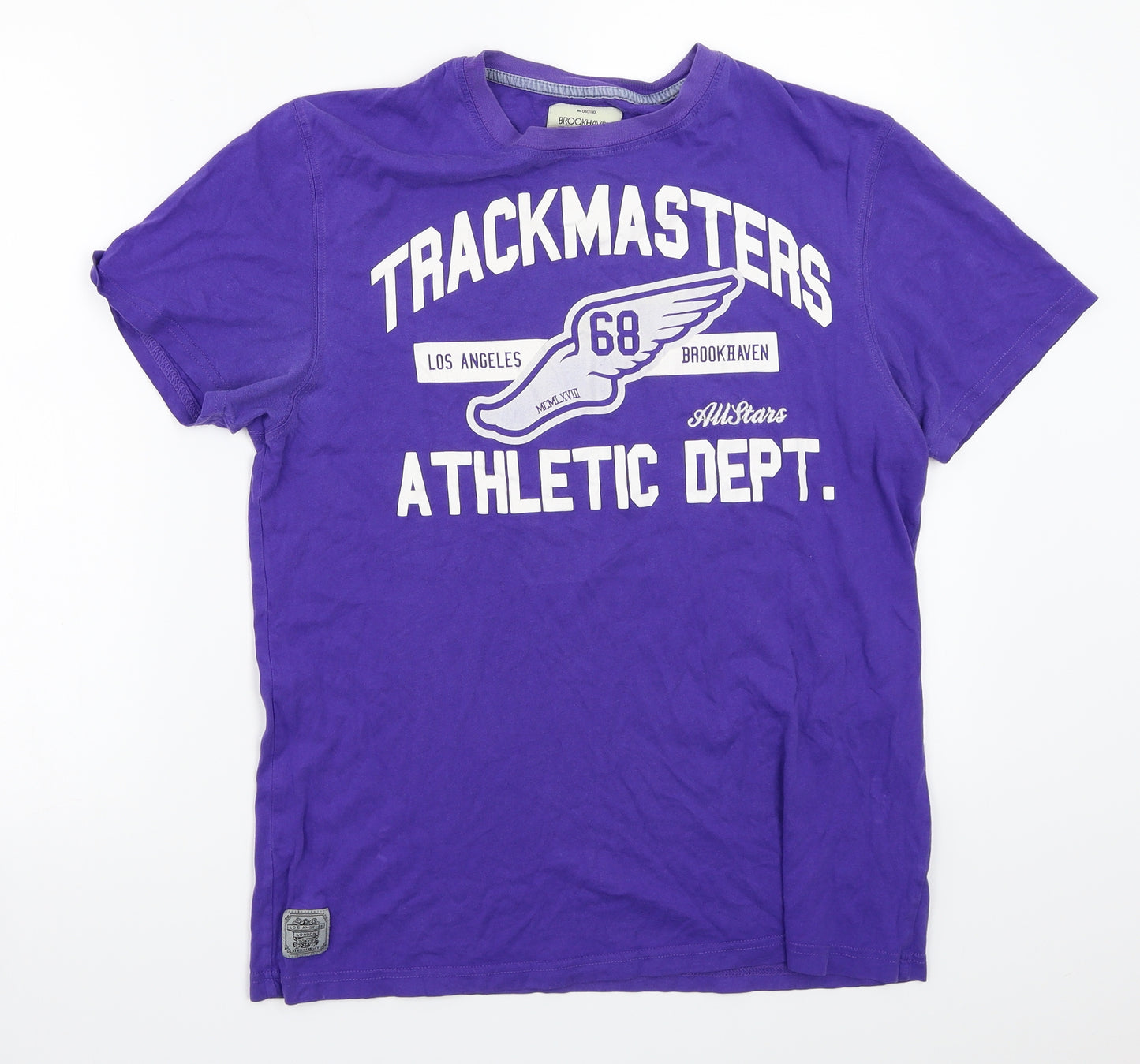 Brookhaven Mens Purple    T-Shirt Size M