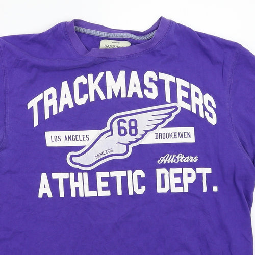 Brookhaven Mens Purple    T-Shirt Size M