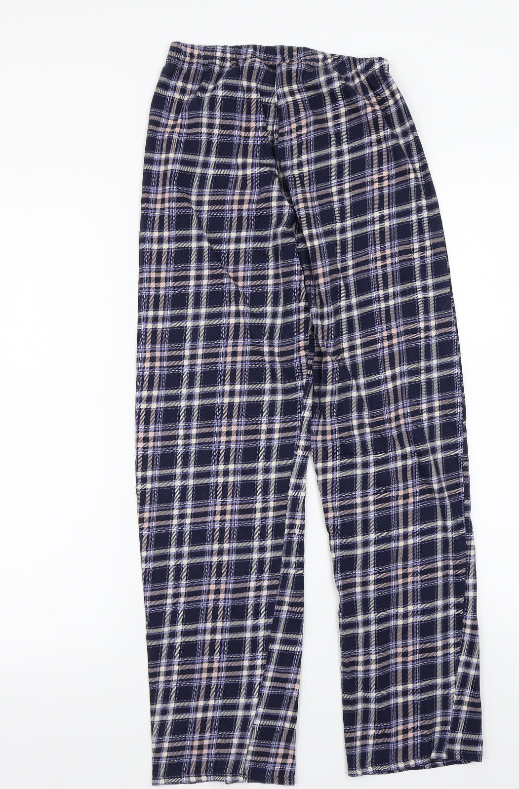 Topshop Womens Blue Check  Sweatpants Trousers Size XS L27 in