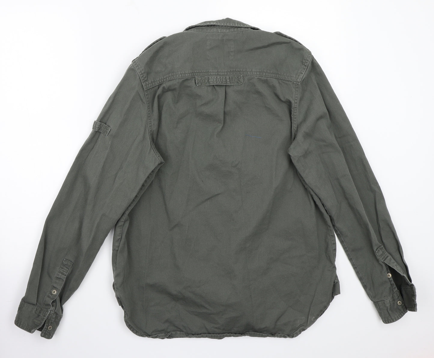Hudson & Rose Womens Green  Rayon Basic Button-Up Size 12