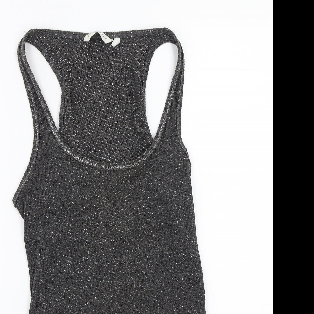 Newlook Womens Grey   Basic Tank Size 14