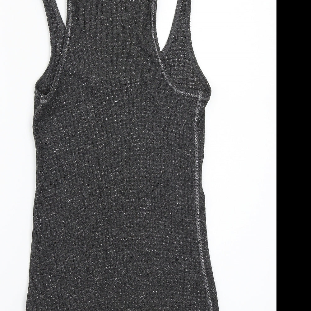 Newlook Womens Grey   Basic Tank Size 14