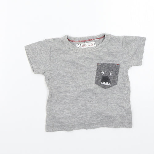 NEXT Baby Grey   Basic T-Shirt Size 3-6 Months