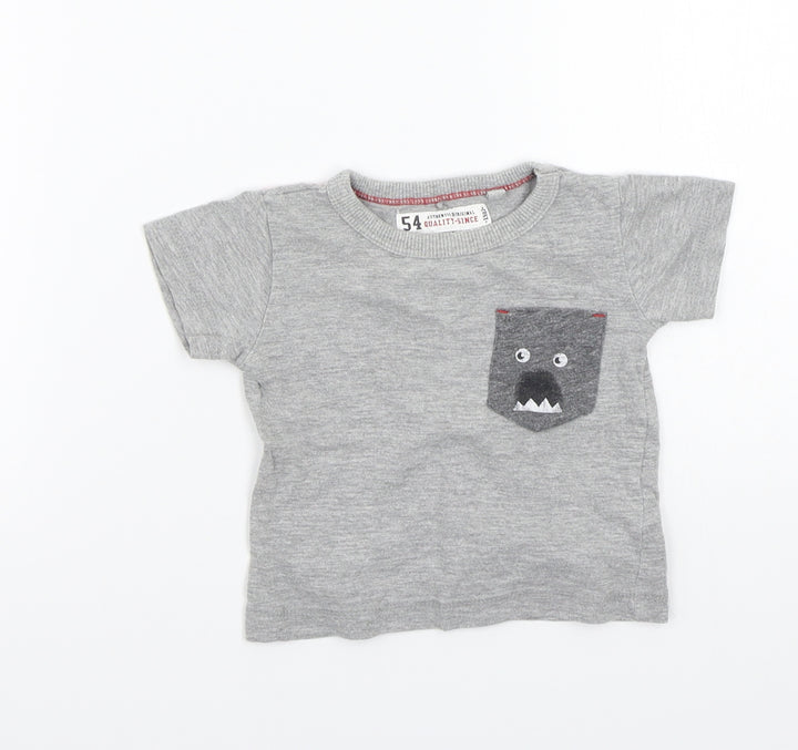 NEXT Baby Grey Basic T-Shirt Size 3-6 Months