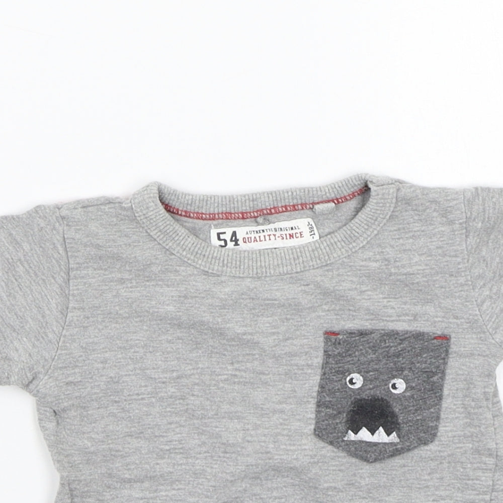 NEXT Baby Grey   Basic T-Shirt Size 3-6 Months