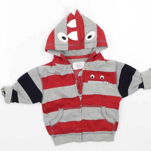 NEXT Baby Grey Striped  Jacket Coat Size 3-6 Months