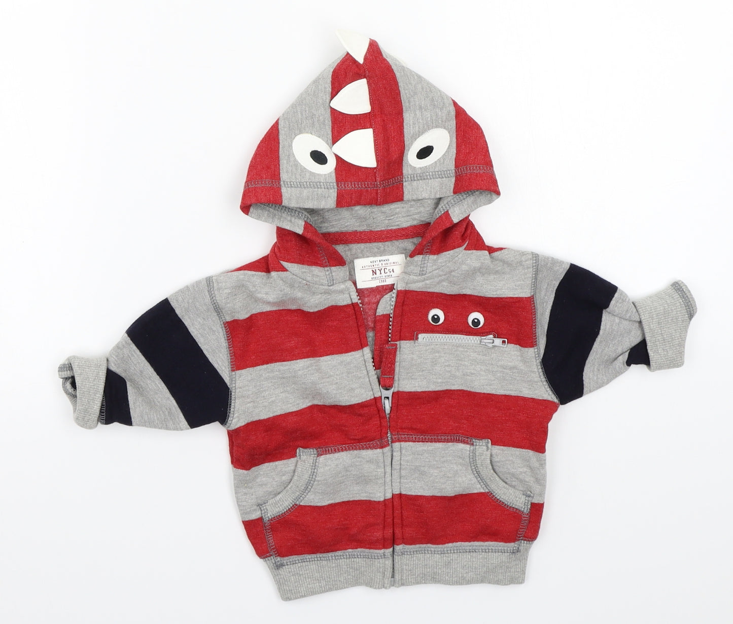 NEXT Baby Grey Striped  Jacket Coat Size 3-6 Months