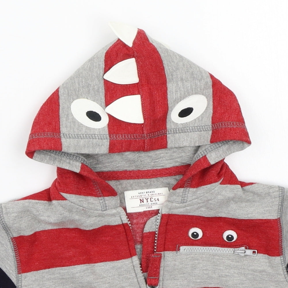 NEXT Baby Grey Striped  Jacket Coat Size 3-6 Months