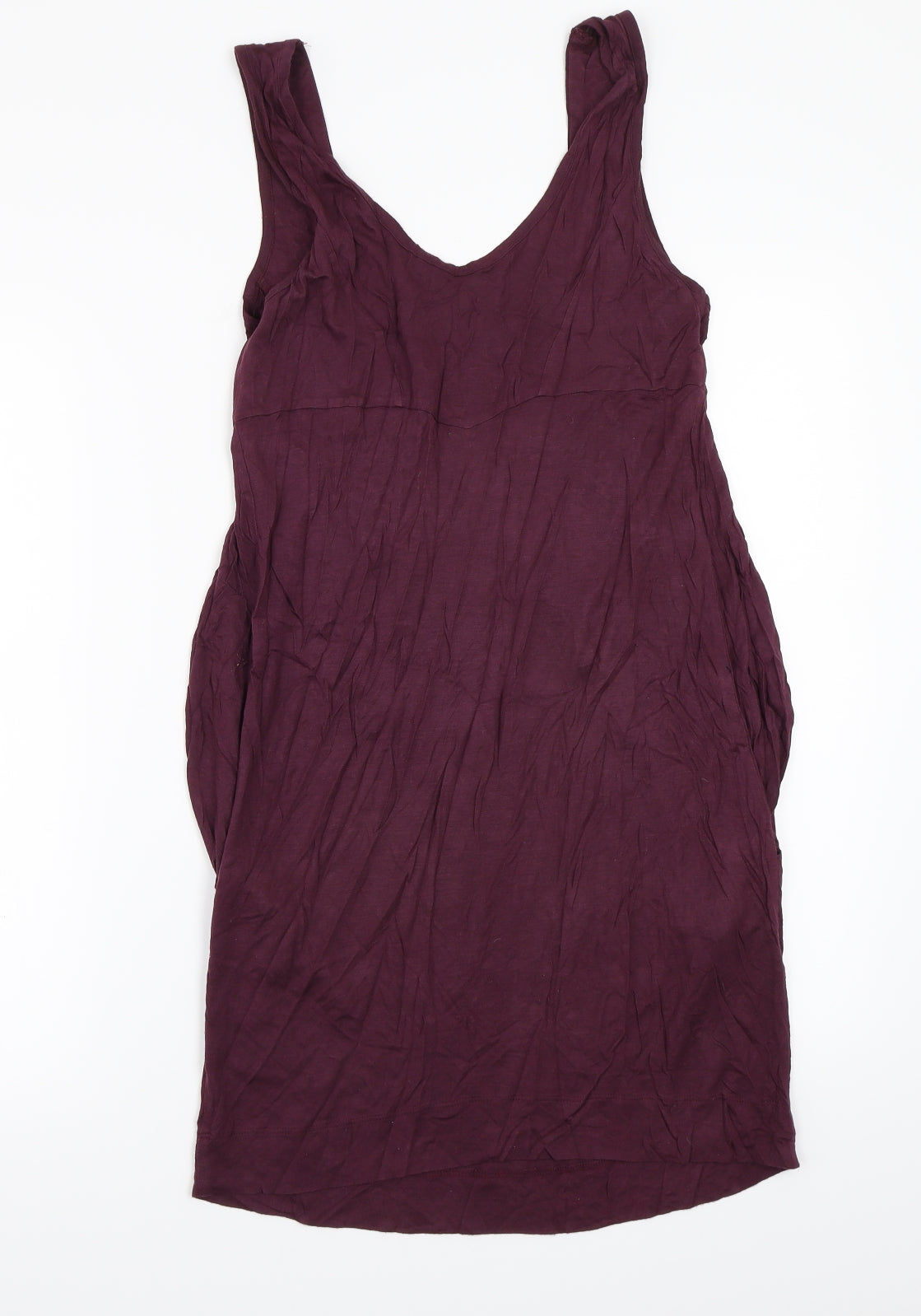 Topshop Womens Purple  Rayon A-Line  Size 10