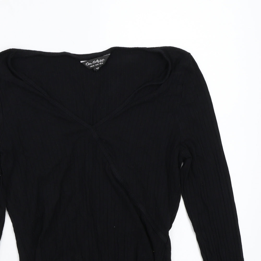 Miss Selfridge Womens Black   Playsuit One-Piece Size 14