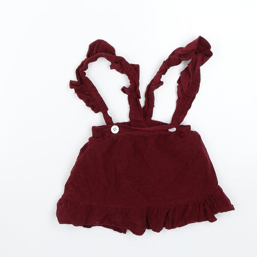 Preworn Girls Red   Skater Skirt Size 6-9 Months