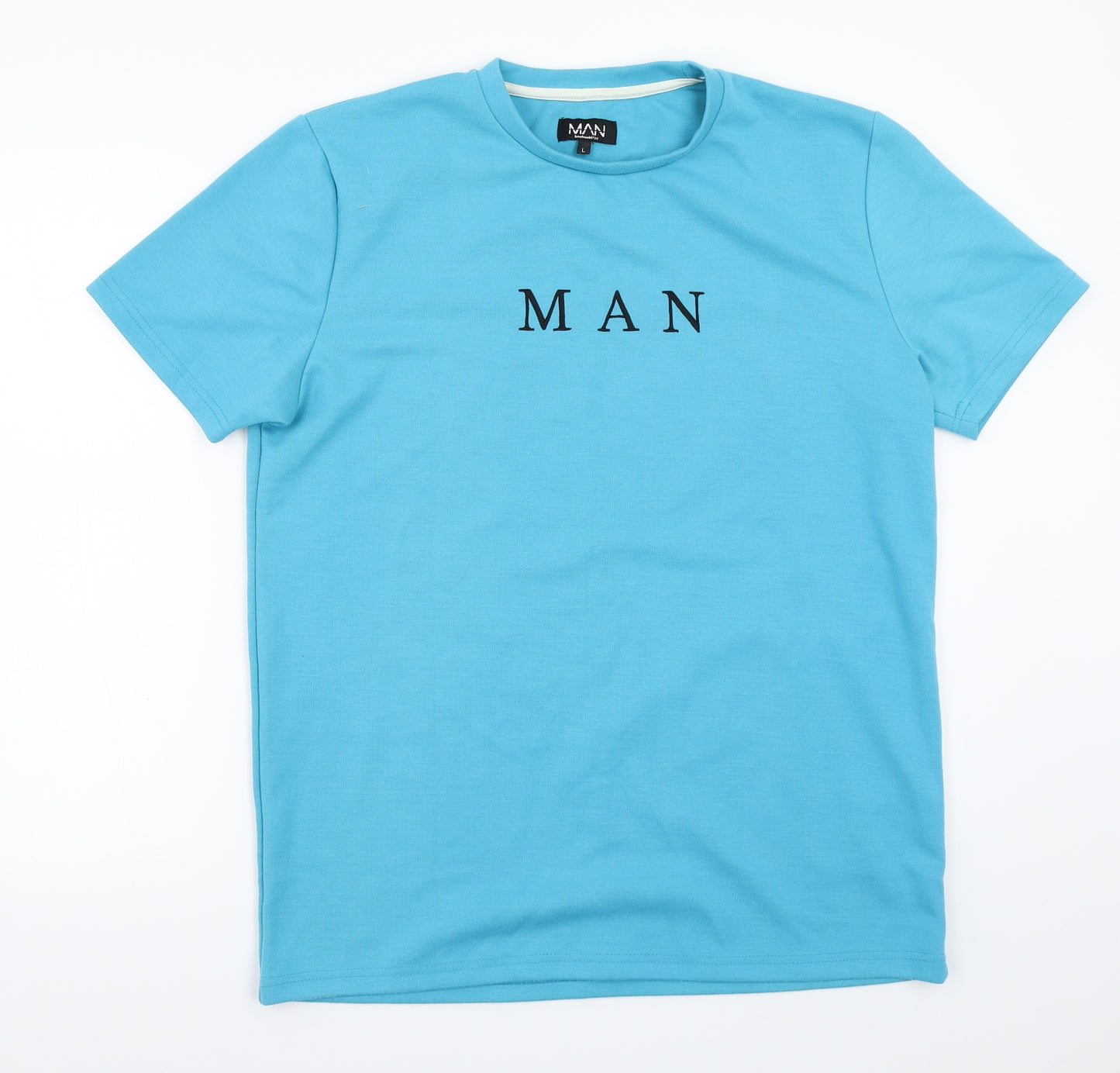 Boohoo Mens Blue    T-Shirt Size L