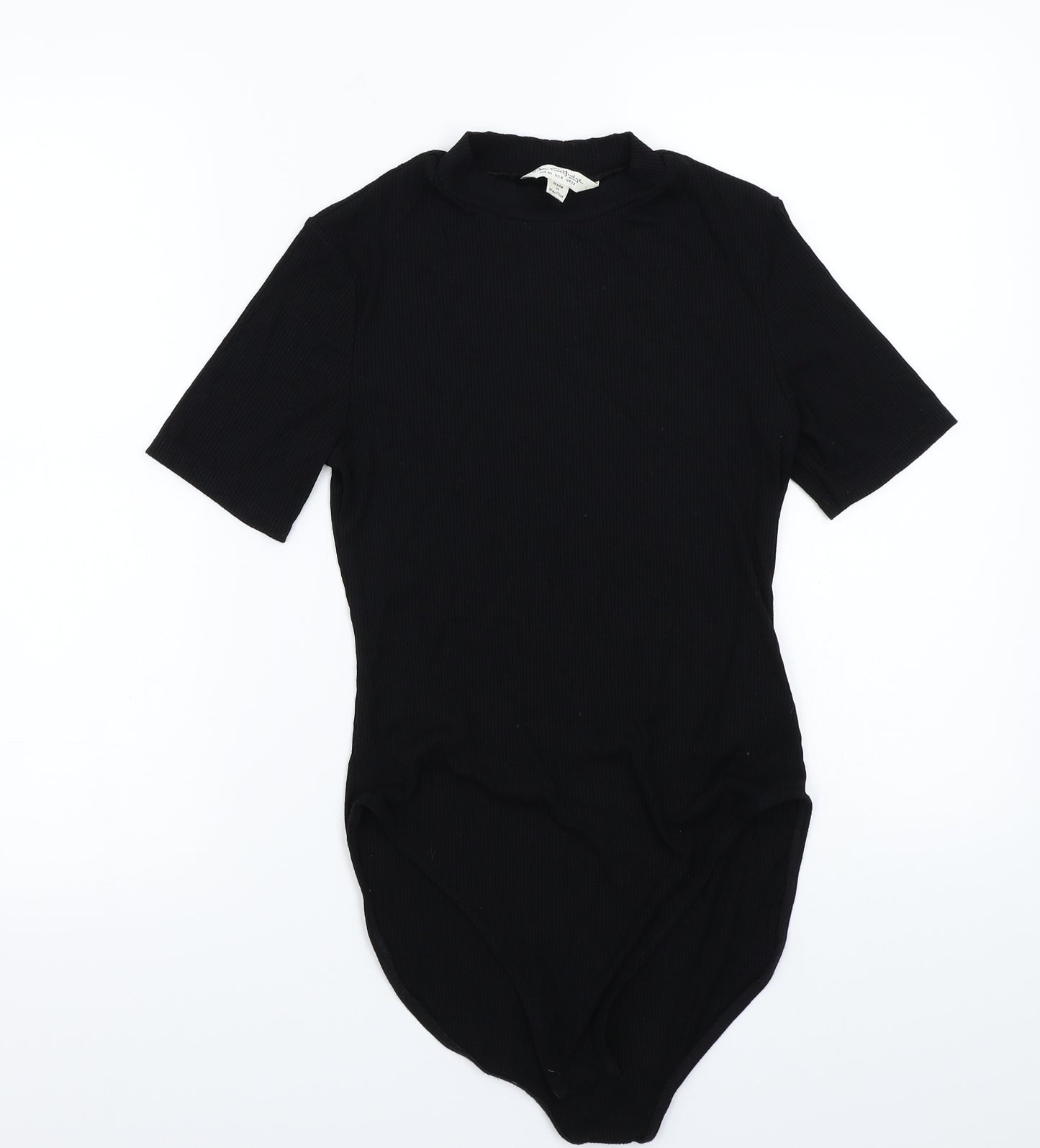 Miss Selfridge Womens Black   Bodysuit One-Piece Size 12