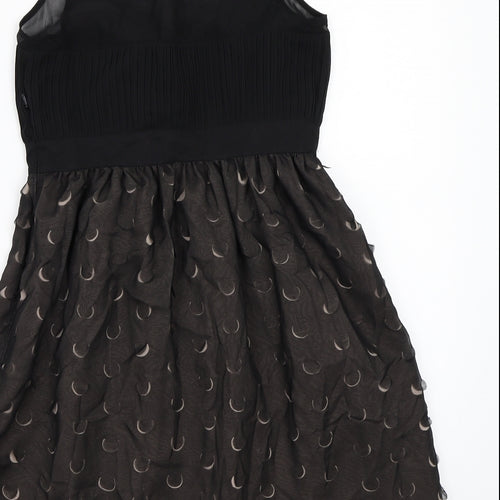 NEXT Womens Black  Rayon A-Line  Size 8