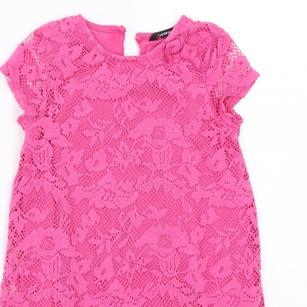 George Girls Pink   A-Line  Size 5-6 Years