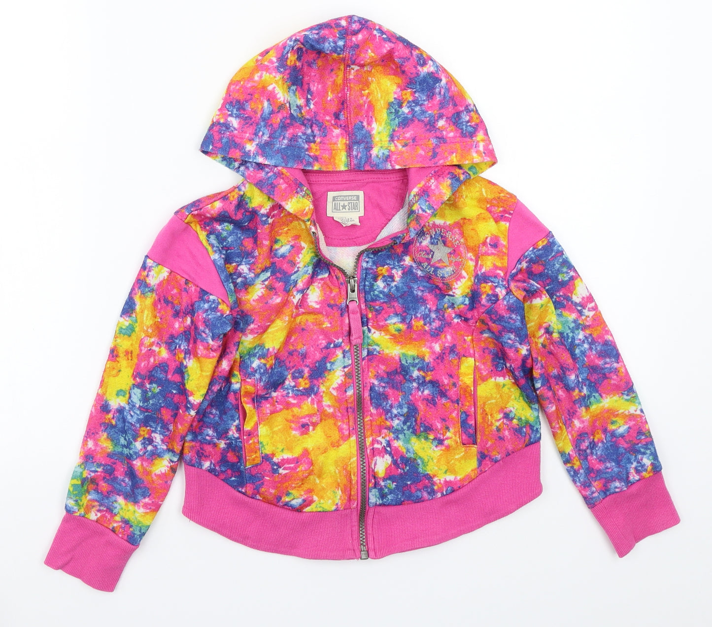 All Star converse Girls Pink   Jacket Coat Size 6 Years
