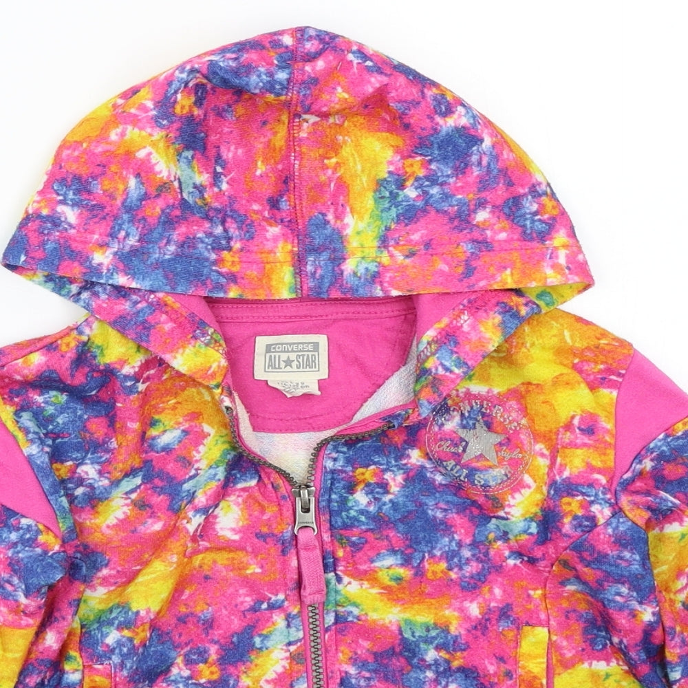 All Star converse Girls Pink   Jacket Coat Size 6 Years