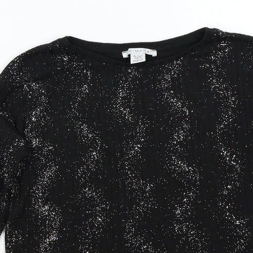 Primark Girls Black   Basic T-Shirt Size 10-11 Years