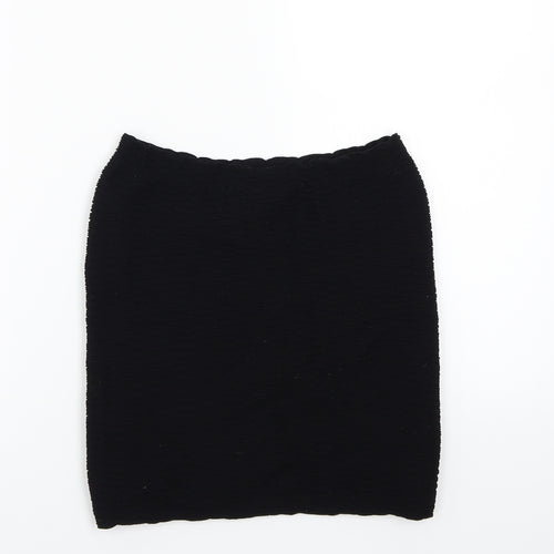 Topshop Womens Black   A-Line Skirt One Size
