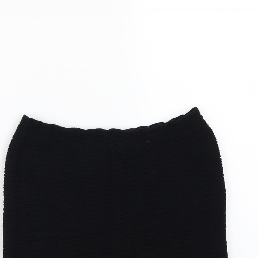 Topshop Womens Black   A-Line Skirt One Size