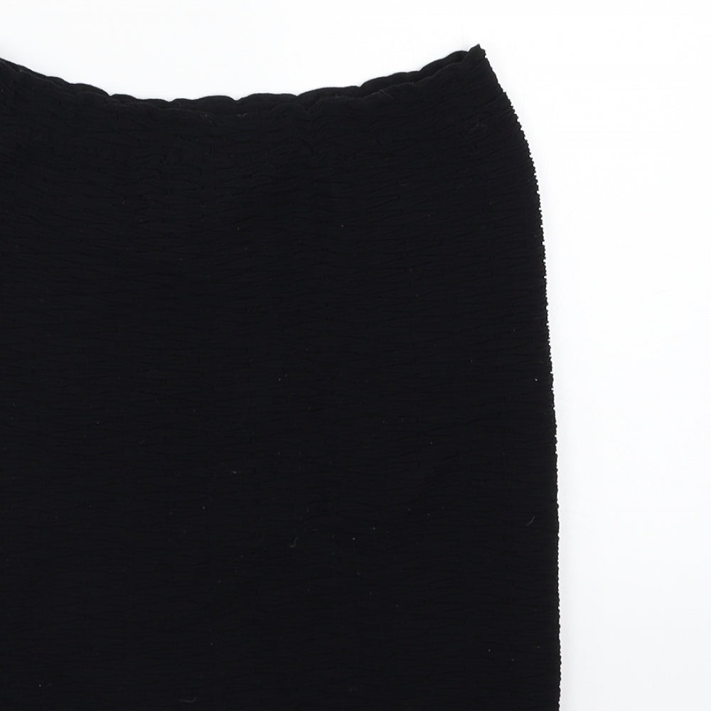 Topshop Womens Black   A-Line Skirt One Size