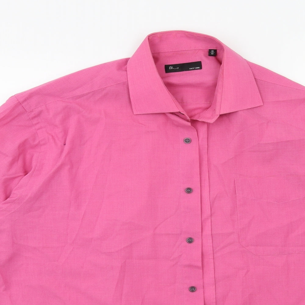 BHS Mens Pink    Dress Shirt Size 16