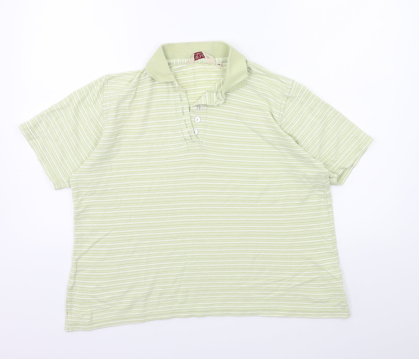 EWM Womens Grey Striped  Basic T-Shirt Size M