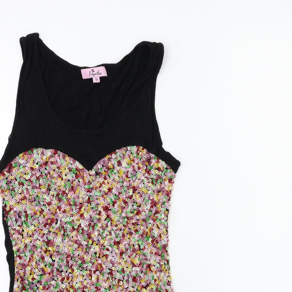 Paprika Womens Black   Bodycon  Size 10