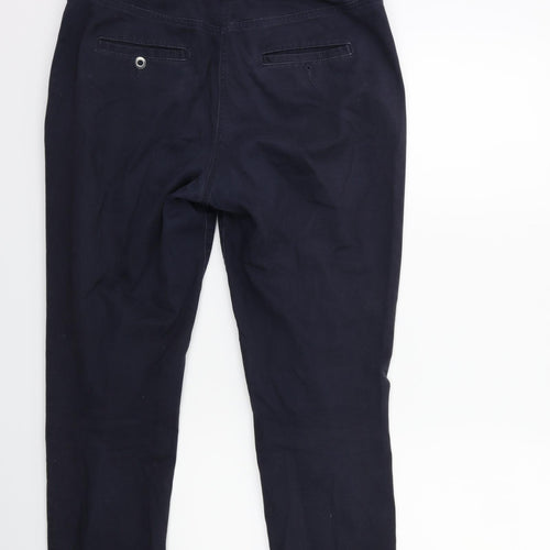 NEXT Womens Blue   Chino Trousers Size 10 L28 in