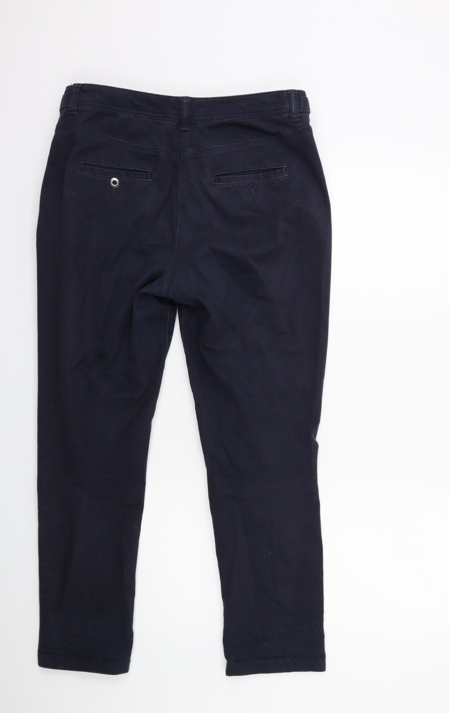 NEXT Womens Blue   Chino Trousers Size 10 L28 in