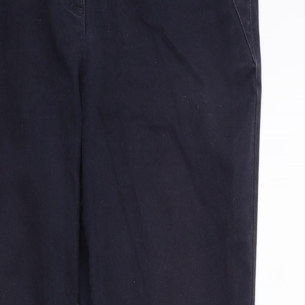 NEXT Womens Blue   Chino Trousers Size 10 L28 in