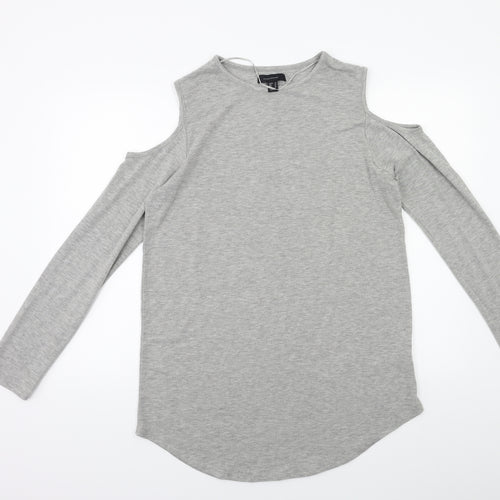 Atmosphere Womens Grey   Basic T-Shirt Size 14  - Open Shoulder