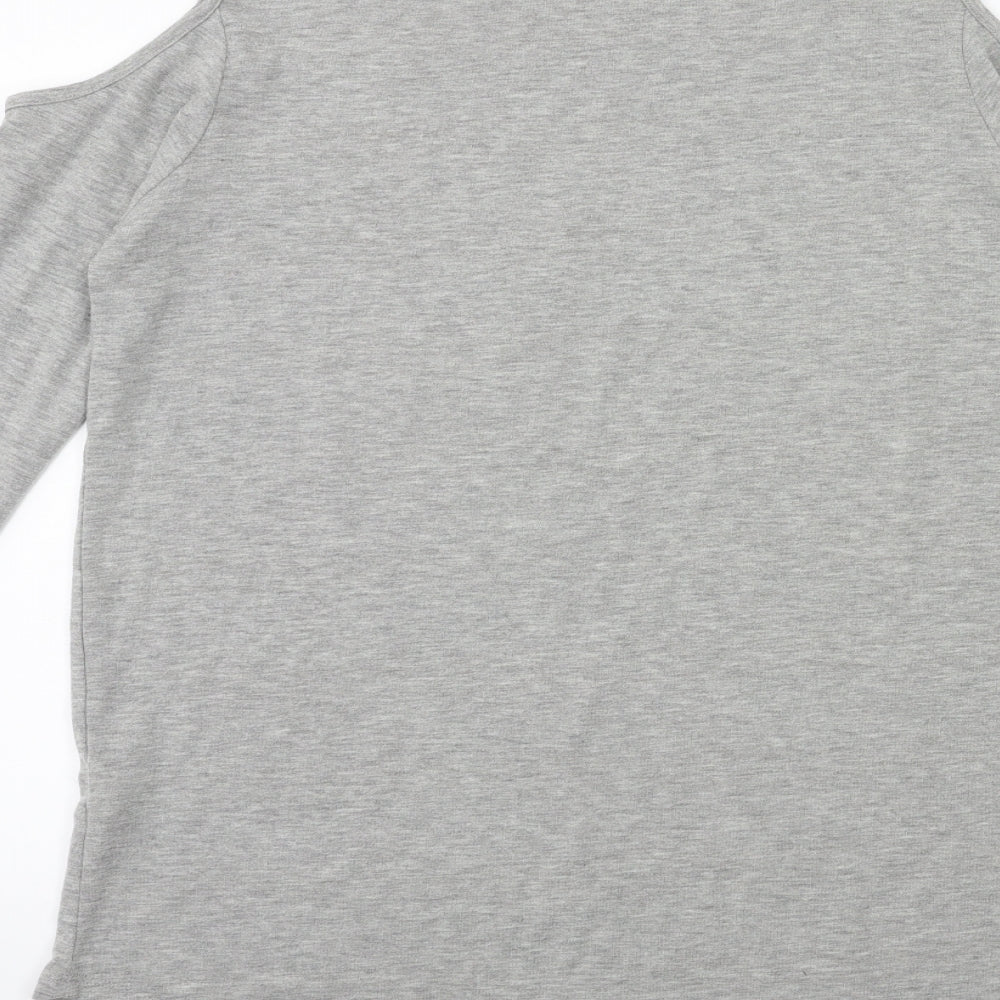 Atmosphere Womens Grey   Basic T-Shirt Size 14  - Open Shoulder