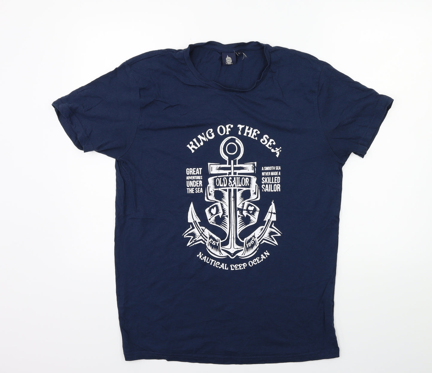Preworn Mens Blue    T-Shirt Size L