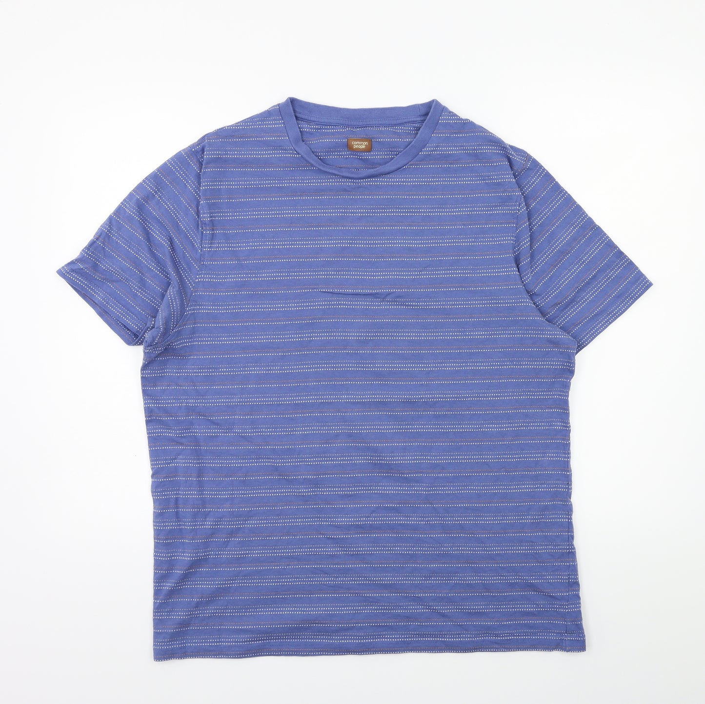 Common People Mens Blue    T-Shirt Size L