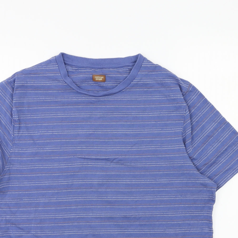 Common People Mens Blue    T-Shirt Size L