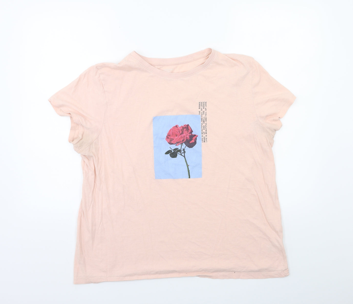 Primark Womens Pink   Basic T-Shirt Size 18