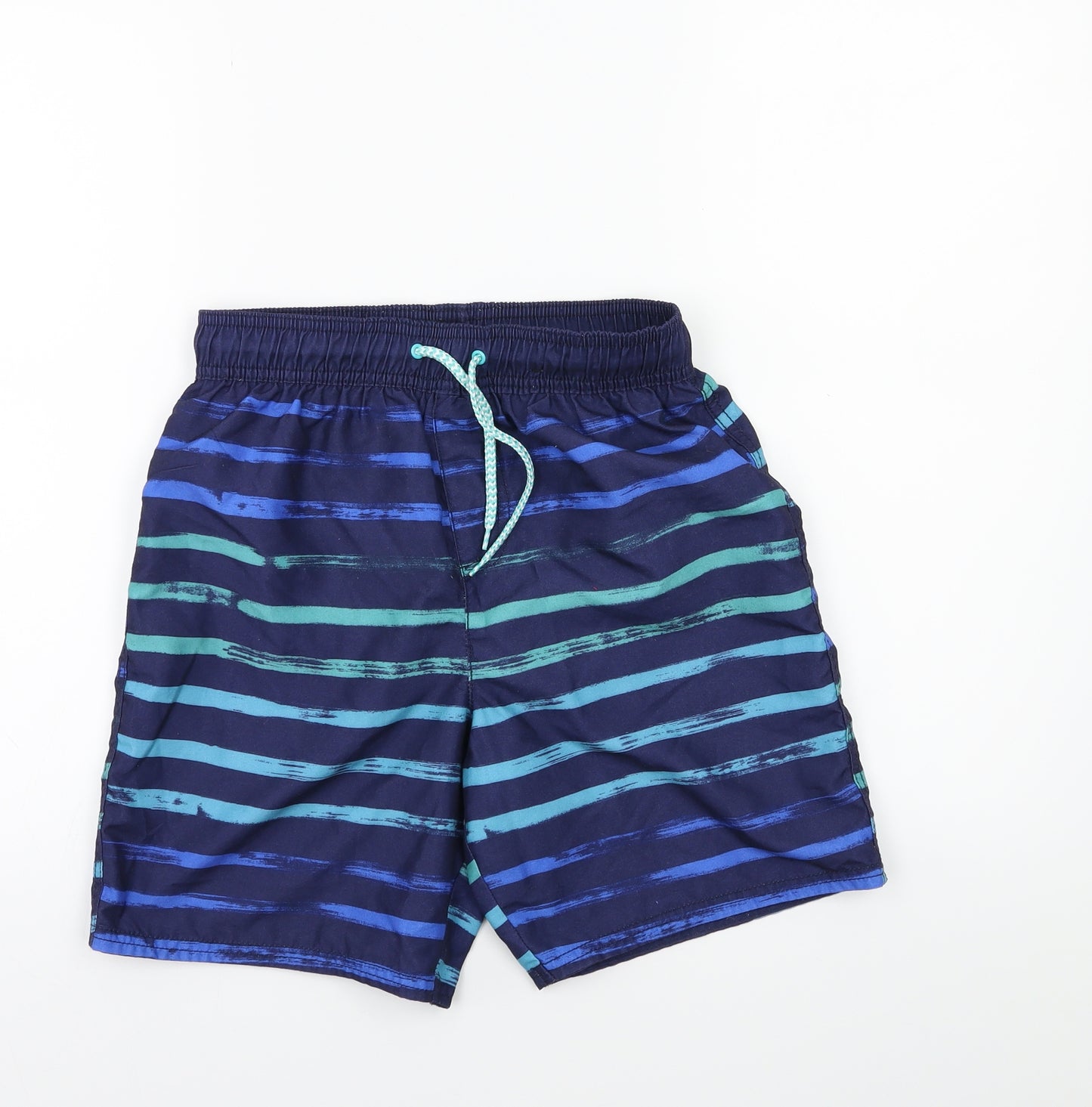 George Boys Blue Striped  Bermuda Shorts Size 11-12 Years