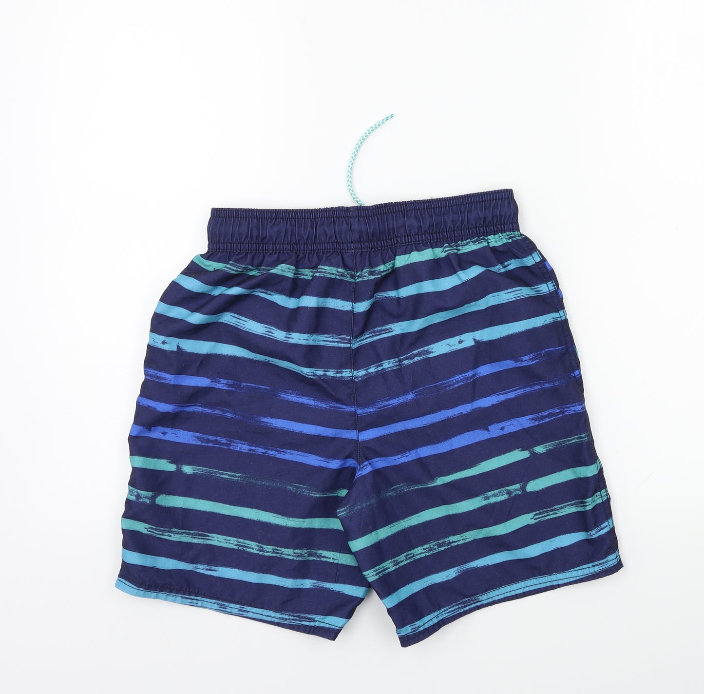 George Boys Blue Striped  Bermuda Shorts Size 11-12 Years